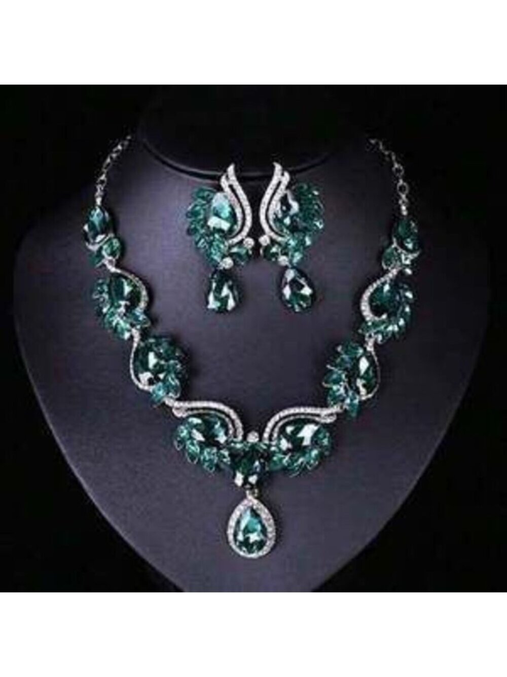 Qlavoca Crystal For Teardrop Crystal Necklace And D Dainty Gift - Picture 2 of 7